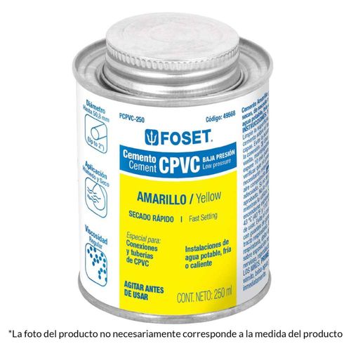 Pegamento Para Cpvc Bote 145 Ml Foset