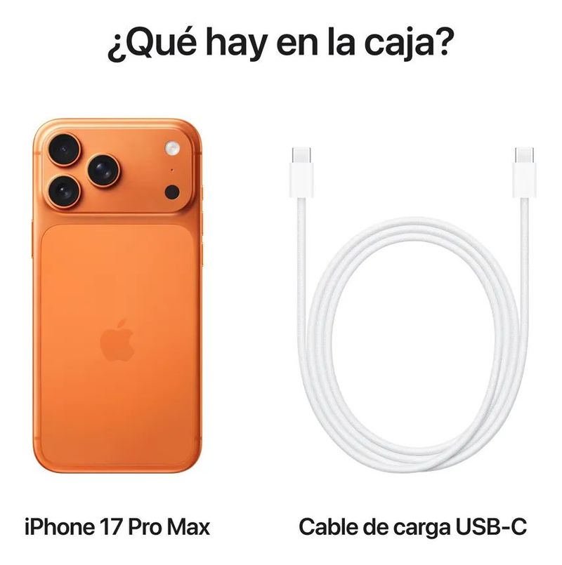 iPhone 17 Pro 256GB Cosmic Orange - Chip A19 Pro y Titanio