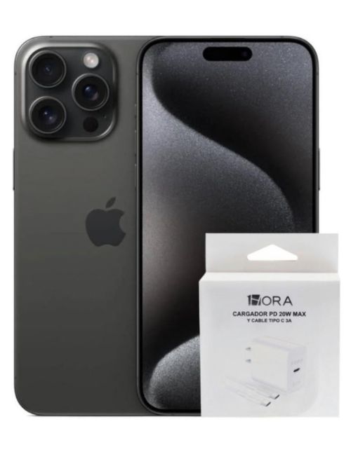 APPLE IPHONE 15 PRO 512GB NEGRO+ADAPTAD