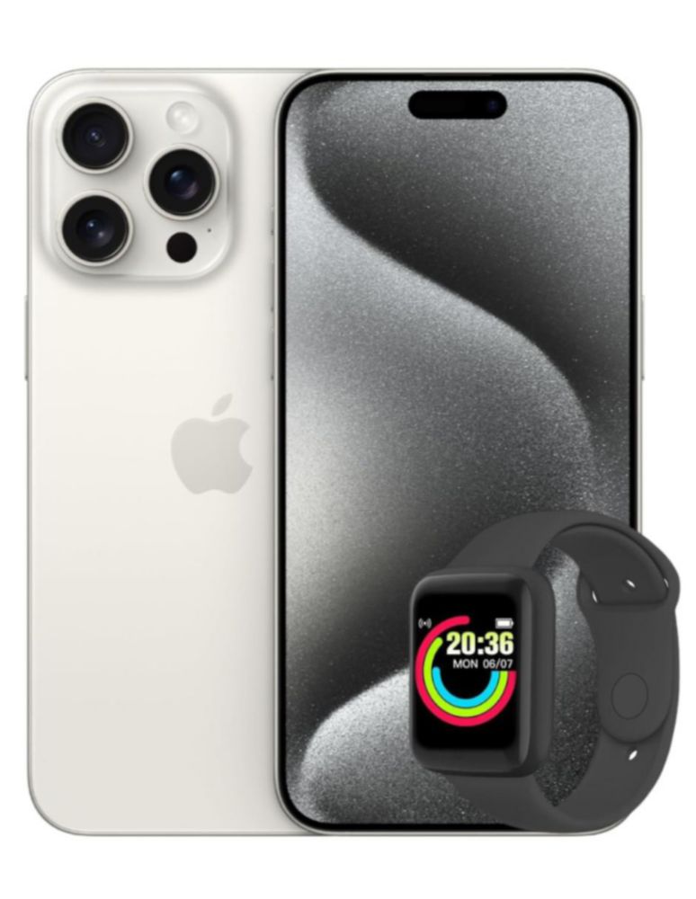 APPLE IPHONE 15 PRO 512GB BLANCO+WATCH