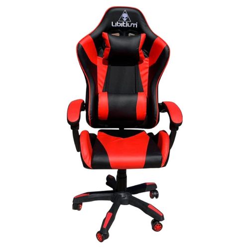 Silla Gamer Libitium Gaming Consola Pc Ergonómica Reclinable Roja