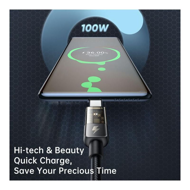 Cable De Carga Rápida Usb C A Usb C Mcdodo Con Auto Apagado 1.8 m