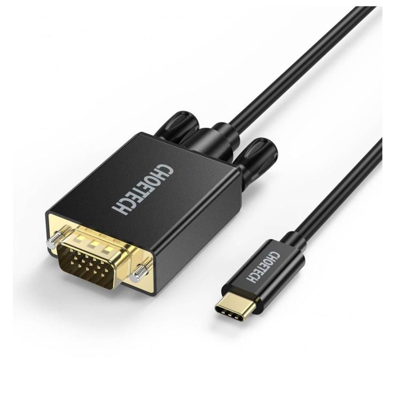 Cable USB C a VGA de Transmisión Choetech 1080p Full HD de 1.8 m