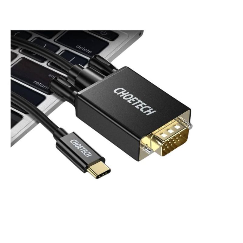 Cable USB C a VGA de Transmisión Choetech 1080p Full HD de 1.8 m