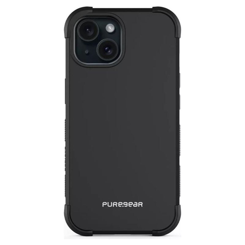 Funda Para iPhone 15 Dualtek Puregear Agarre Ergonómico Tpu Negro
