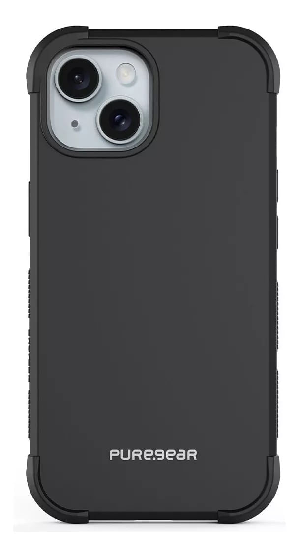 Funda Para iPhone 15 Dualtek Puregear Agarre Ergonómico Tpu Negro