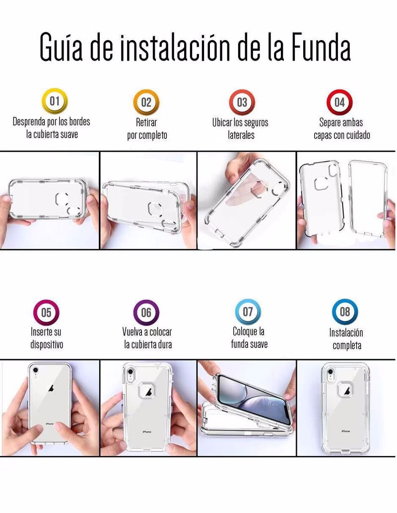Funda Para iPhone 13 Antishock Protección 360 3 Capas Uso Rudo