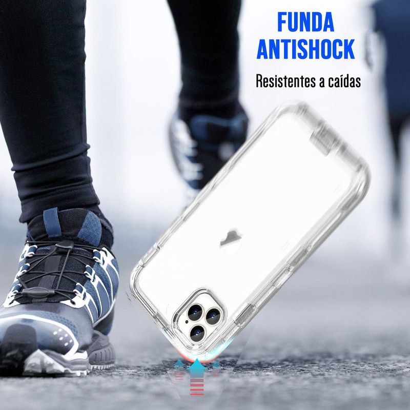 Funda Para iPhone 15 Pro Antishock Protección 360 3 Capas Uso Rudo