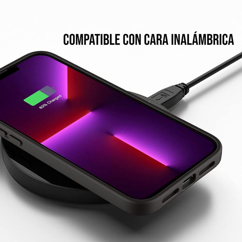 Funda Para iPhone 15 Silicon Premium Interior Afelpado Negro