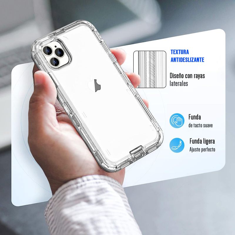 Funda Para iPhone 14 Pro Antishock Protección 360 3 Capas Uso Rudo