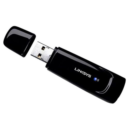 Adaptador de red inalámbrico Linksys WUSB100, RangePlus, USB 2.0