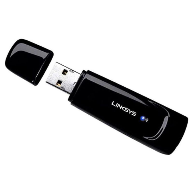 Adaptador de red inalámbrico Linksys WUSB100, RangePlus, USB 2.0