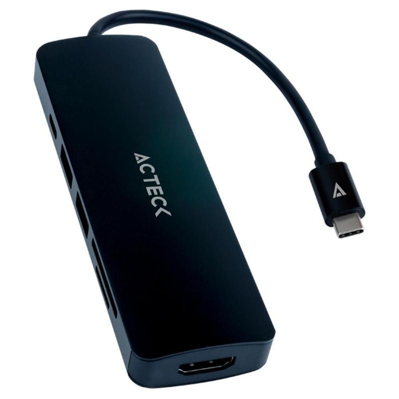HUB ACTECK GATE 6 DH660 Multipuerto 6 en 1 USB-C HDMI 4K SD AC-934619
