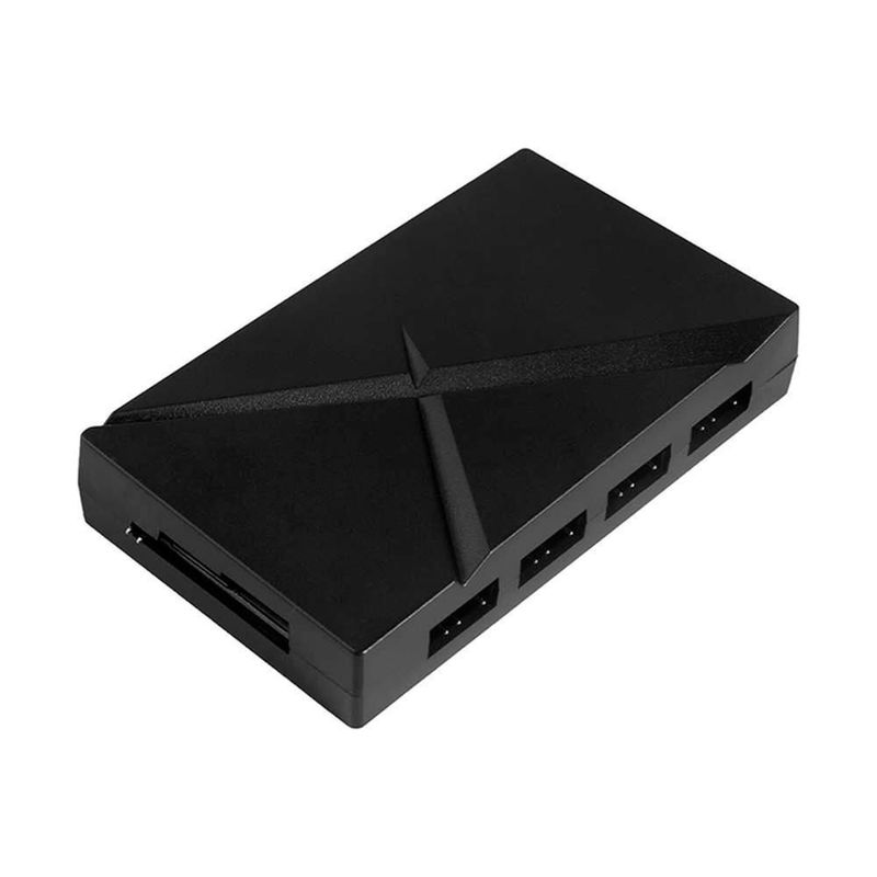 Controladora argb balam rush eolox exh8 sata 8 conectores 4x4 y 4x3 pines negro