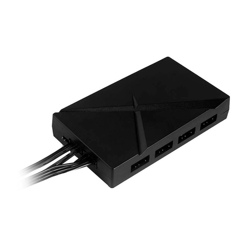 Controladora argb balam rush eolox exh8 sata 8 conectores 4x4 y 4x3 pines negro