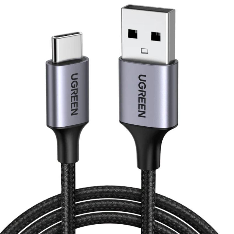 Cable USB-A a Tipo C Ugreen Reforzado con Nylón de 2m Negro
