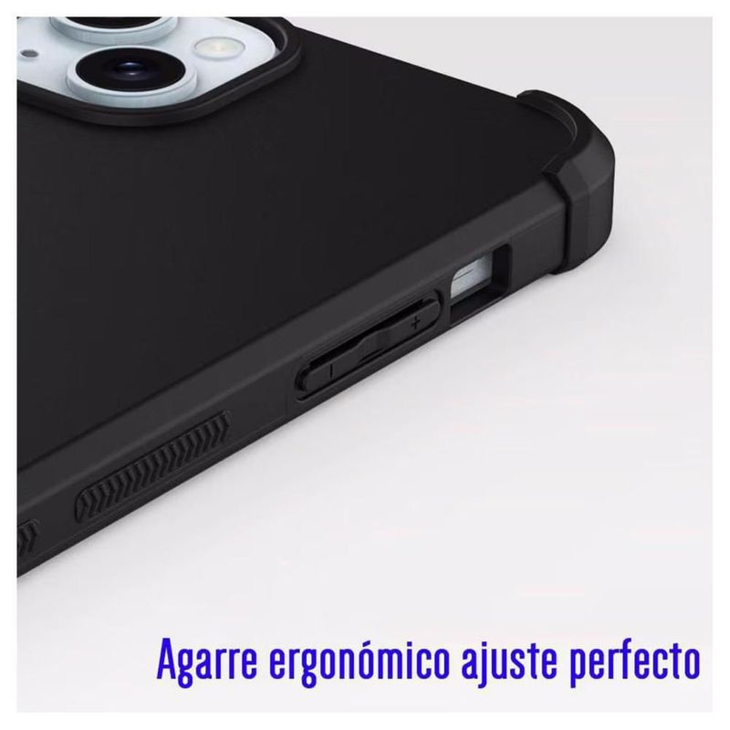 Funda Para iPhone 15 Plus Dualtek Puregear Agarre Ergonómico Negro