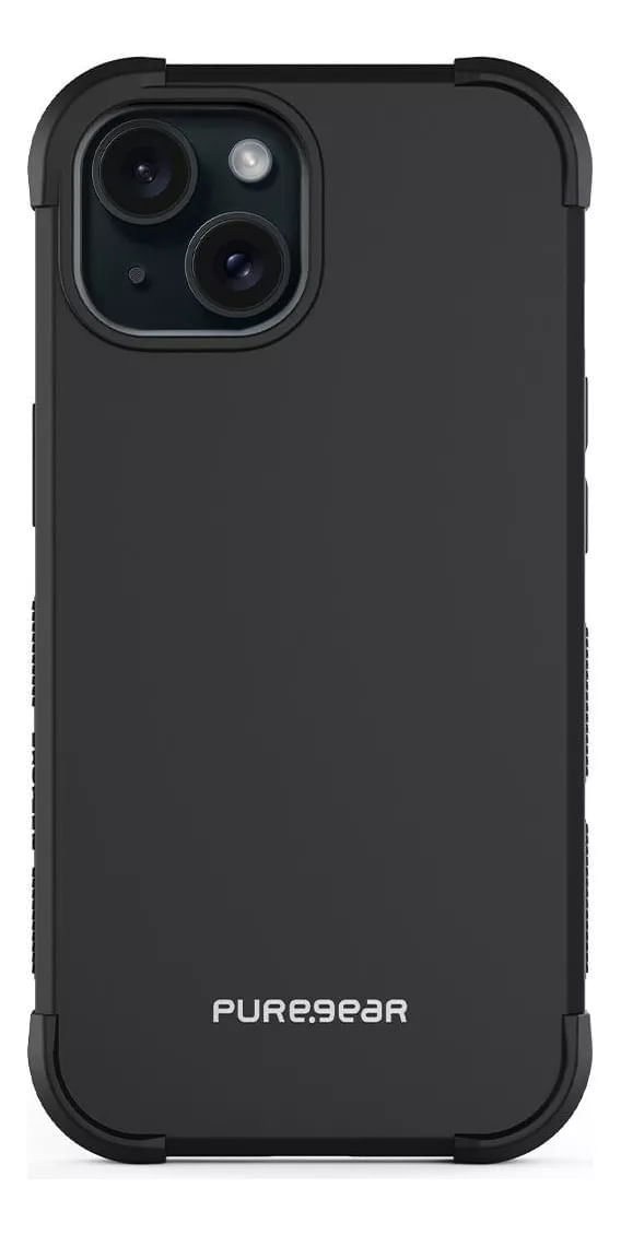 Funda Para iPhone 15 Plus Dualtek Puregear Agarre Ergonómico Negro