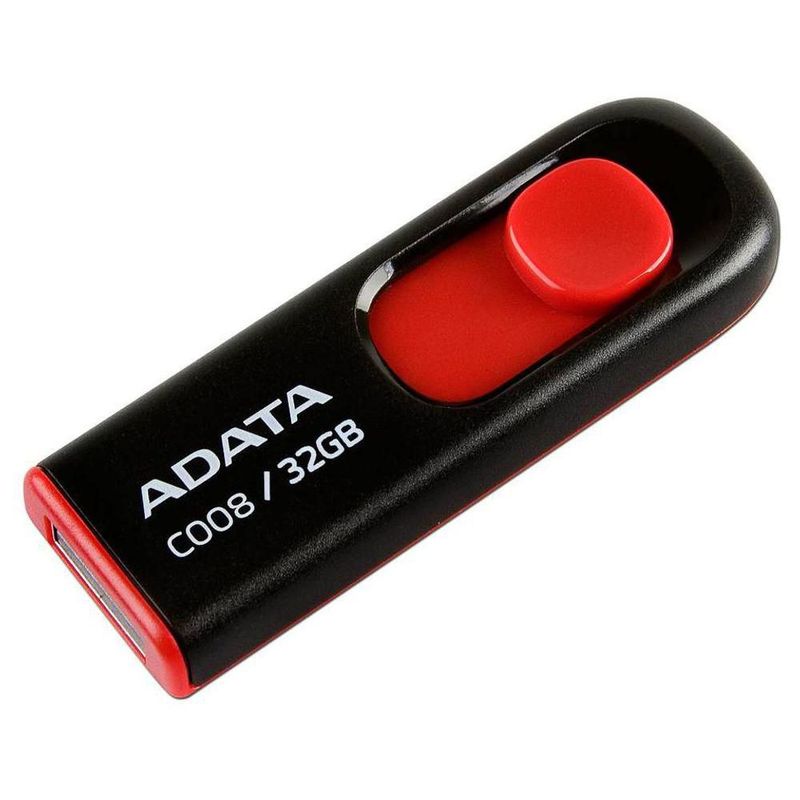 Unidad Flash USB 2.0 ADATA Classic C008 de 32 GB. Color Negro