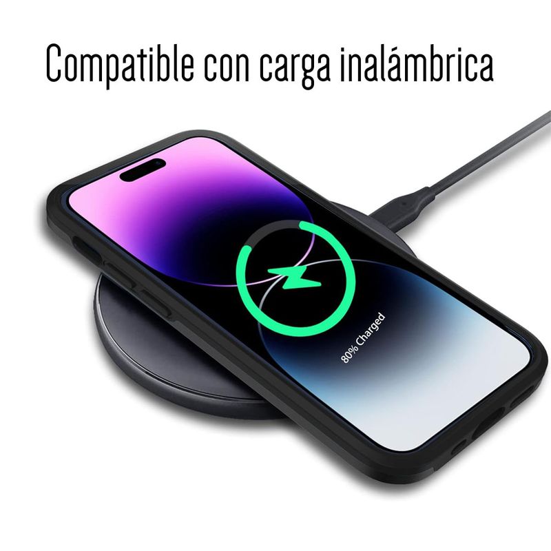 Funda Para iPhone 13 Pro Antishock Uso Rudo Maxima Proteccion Negro