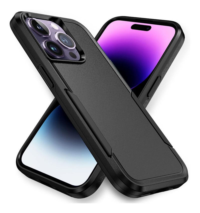 Funda Para iPhone 13 Pro Antishock Uso Rudo Maxima Proteccion Negro