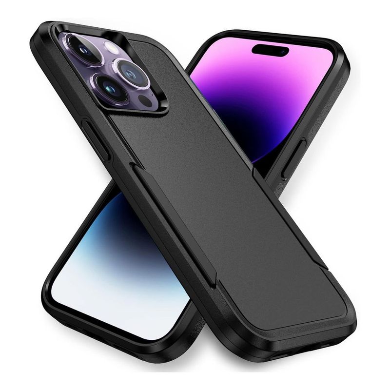 Funda Para iPhone 13 Pro Antishock Uso Rudo Maxima Proteccion Negro