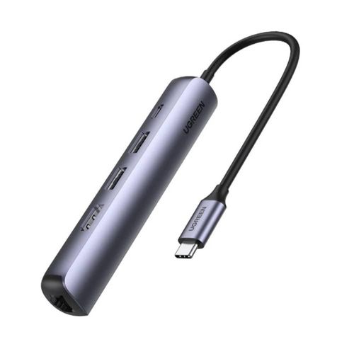 UGREEN HUB 5 EN 1 TIPO C A USB 3.0, USB C, HDMI Y LECTOR DE MEMORIA
