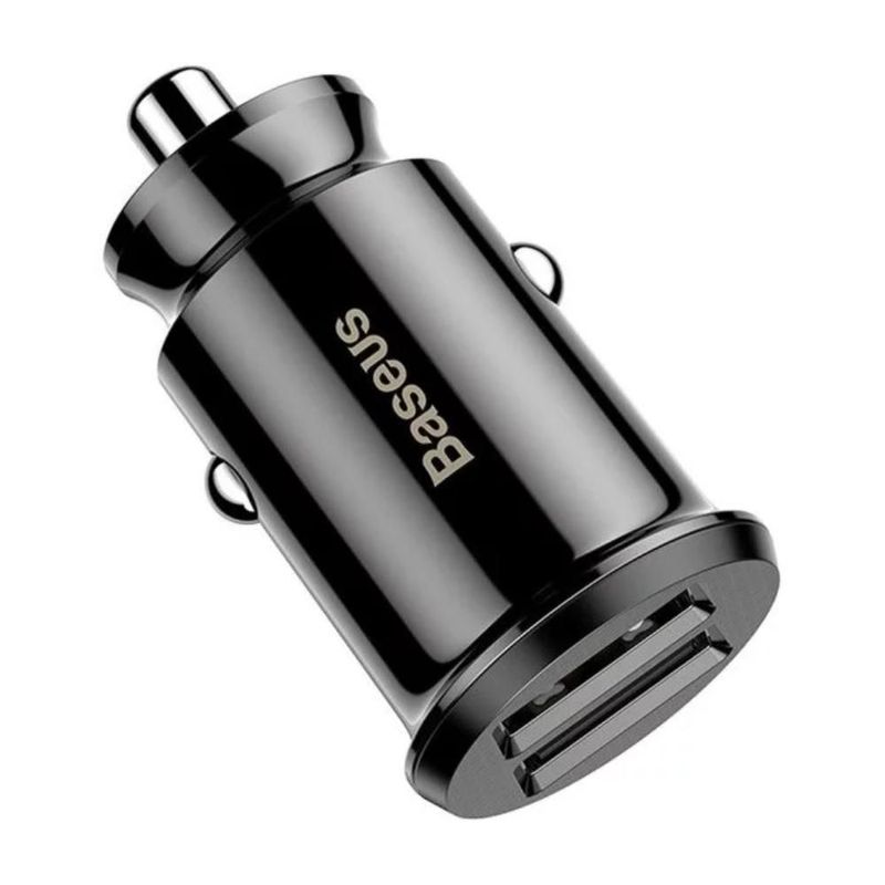 Cargador para Auto Baseus Negro 2 Entradas Usb 3.1 Carga Rápida