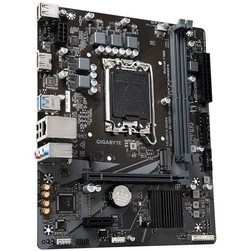 Tarjeta madre gigabyte h610m k ddr4 lga1700 2x ddr4 1x m.2 pcie 3.0 micro atx