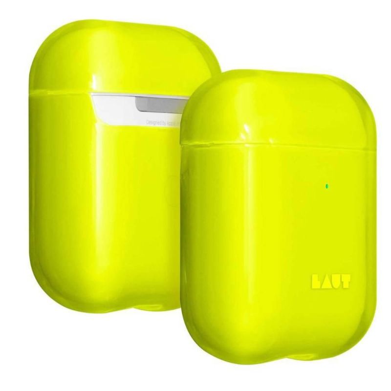 Funda para AirPods 1 y 2 generación LAUT Crystal-X amarillo