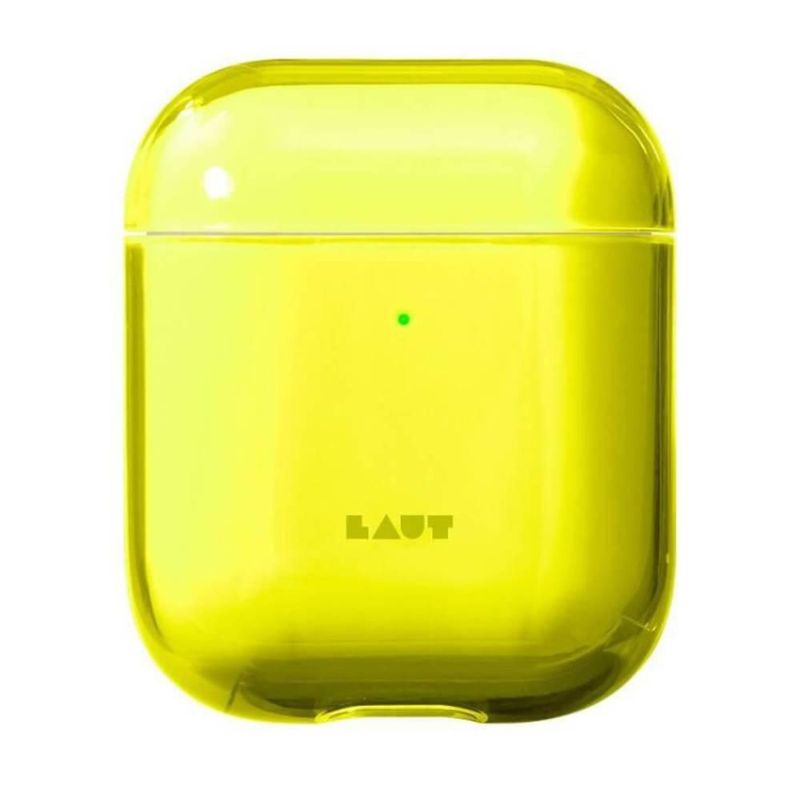 Funda para AirPods 1 y 2 generación LAUT Crystal-X amarillo