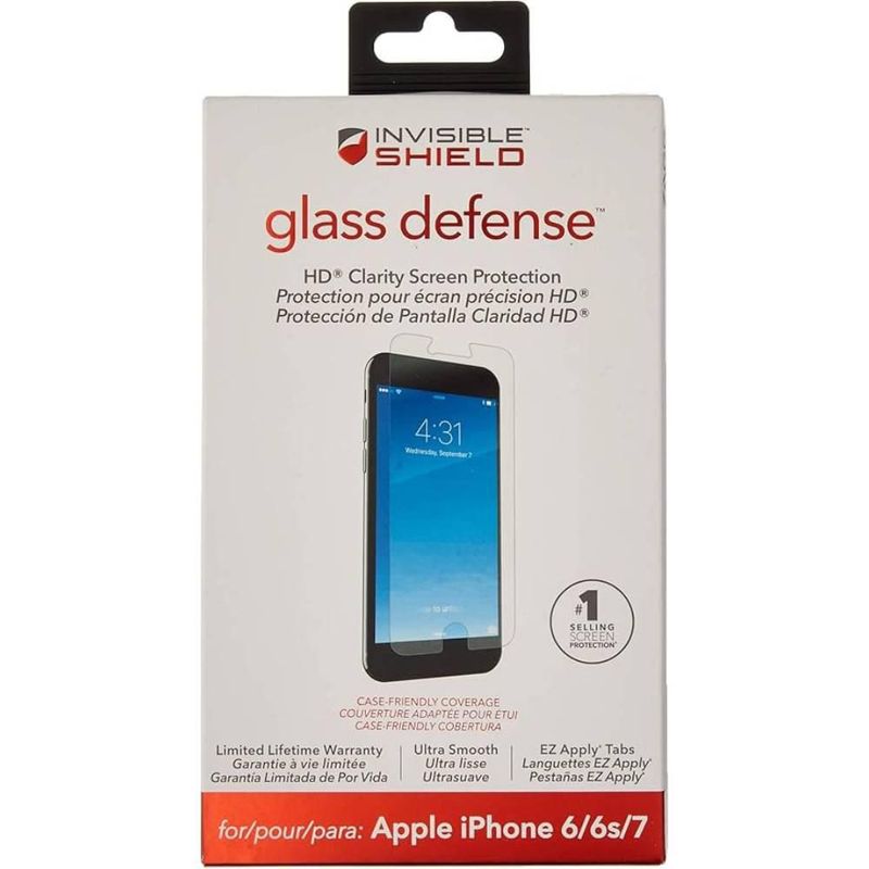 Mica para iphone 6/6S/7 HD Zagg Invisibleshield Glass defense