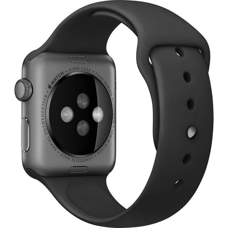 Correa de silicón para Apple Watch de 44 mm de color negro