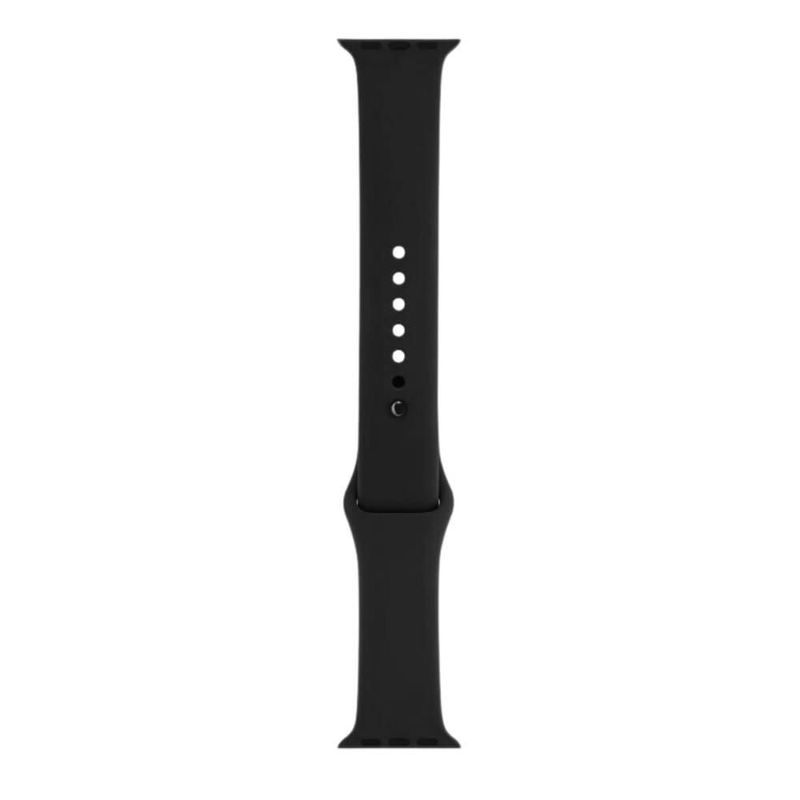 Correa de silicón para Apple Watch de 44 mm de color negro