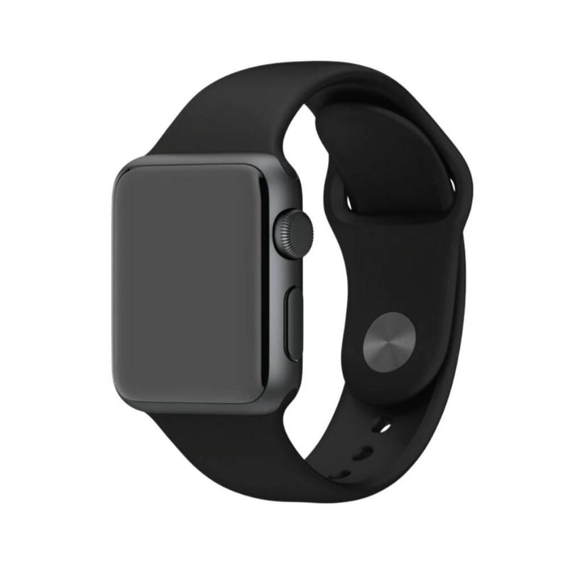 Correa de silicón para Apple Watch de 44 mm de color negro