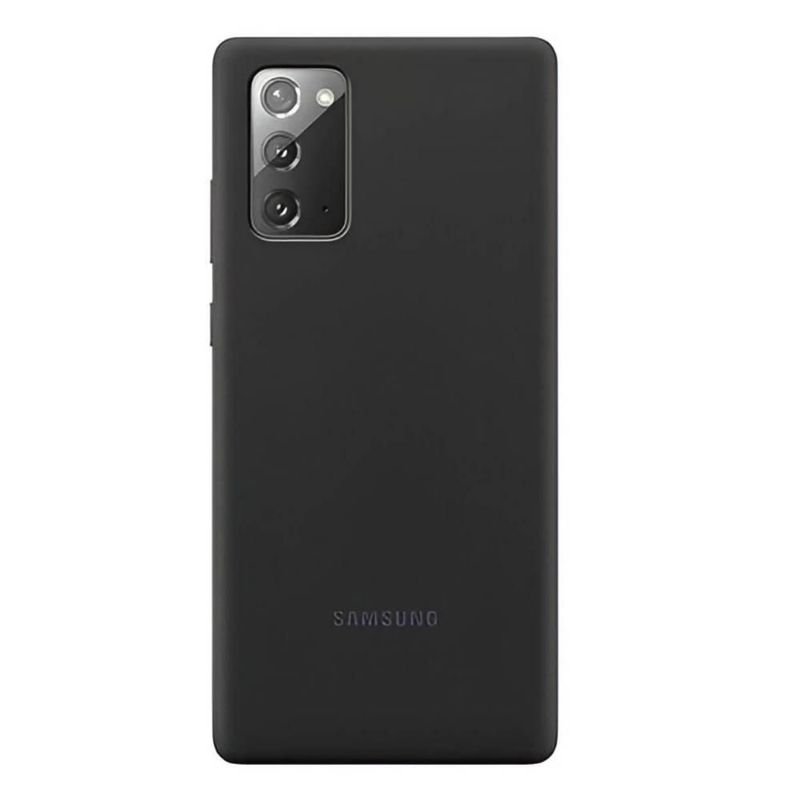 Funda para celular Samsung Galaxy Note 20 Silicon Cover color Negro