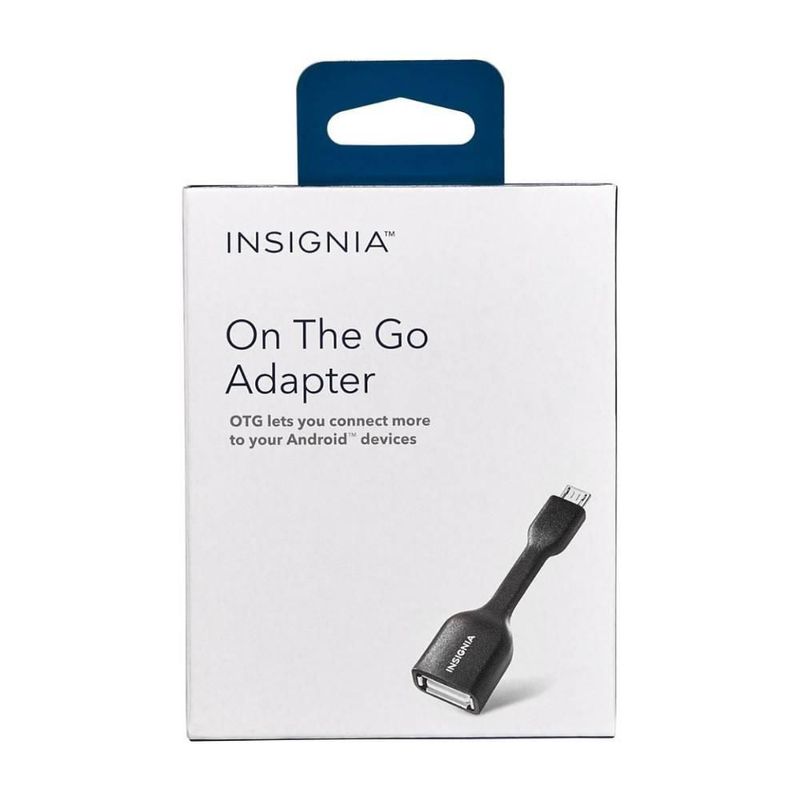 Cable adaptador micro USB a USB tipo A OTG Insignia color negro
