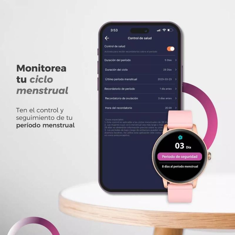 Reloj Smartwatch ERA One Lite V2 BINDEN Realiza Y Contesta Llamadas Negro