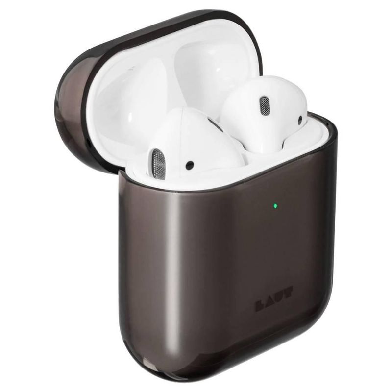 Funda para AirPods 1 y 2 generación LAUT Crystal-X color negro