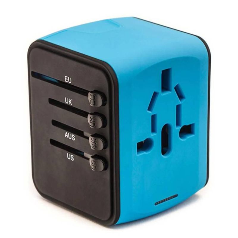 Adaptador de Carga Universal Smartbitt 1 Salida 4 USB color Azul