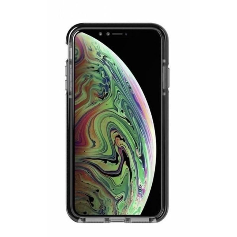 Funda para iPhone XS Max Tech21 Evo de silicón color humo