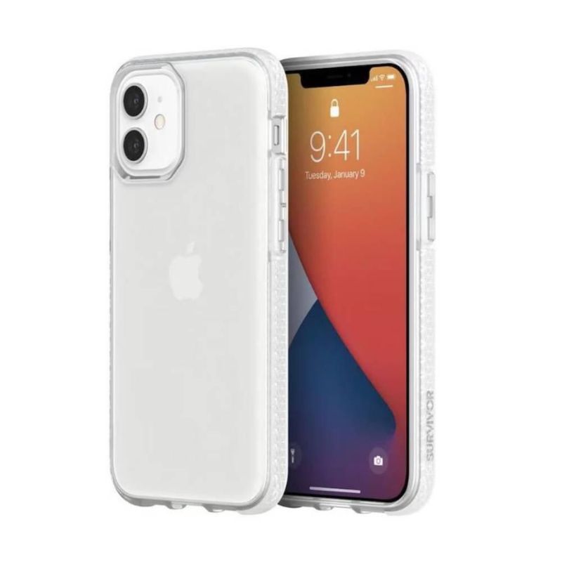 Funda Rígida Survivor Griffin para iPhone 12 mini transparente