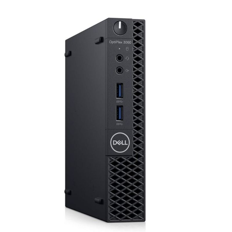 CPU Dell Optiplex 3060 Tiny Intel Core i7-8700T con 8GB de RAM y 256GB SSD + 500GB HDD de Almacenamiento -Reacondicionado-