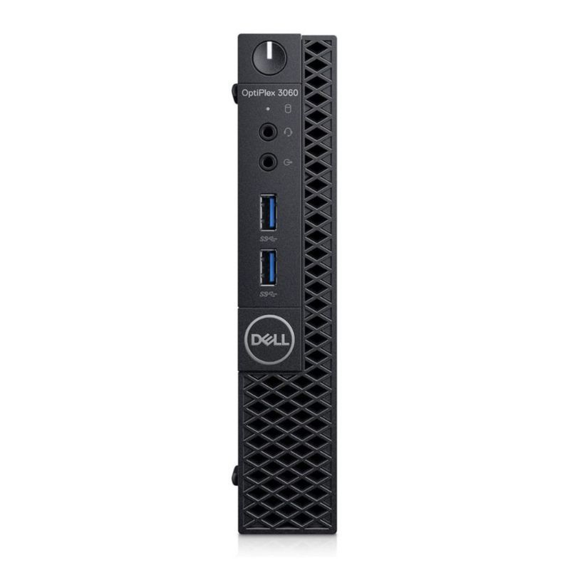 CPU Dell Optiplex 3060 Tiny Intel Core i7-8700T con 8GB de RAM y 256GB SSD + 500GB HDD de Almacenamiento -Reacondicionado-
