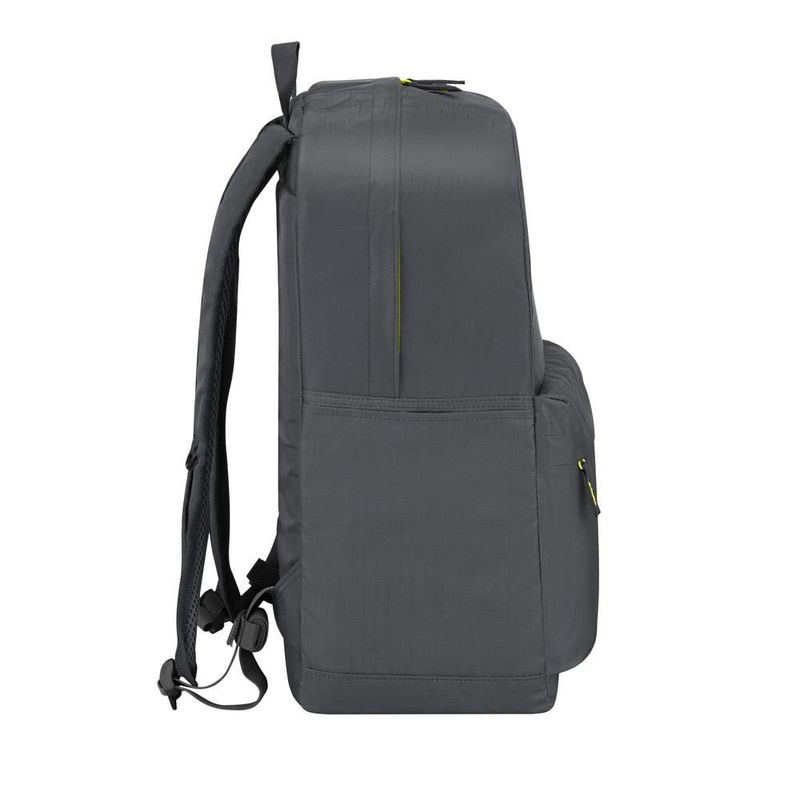 Mochila Ultra Ligera Gris 24L, Repelente al Agua, Espacio Laptop 15.6", Bolsillo Frontal c/Cierre y 2 Laterales Amplio Espacio Interior