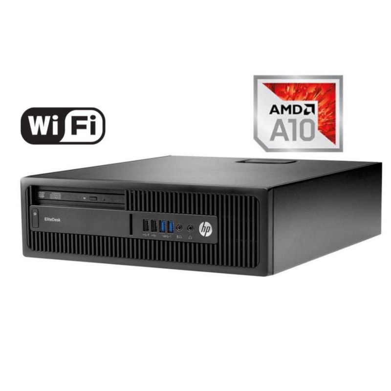 CPU Hp EliteDesk 705 G3 SFF AMD A10-9700E con 8GB de RAM y 256GB SSD de Almacenamiento -Reacondicionado-