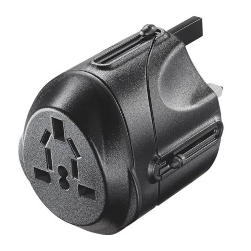 Adaptador para Viaje Insignia 1 Salida americana 1 Usb Color negro