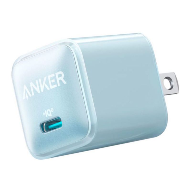 Cargador de Pared Anker 20w USB-C Inteligencia IQ3 Azul