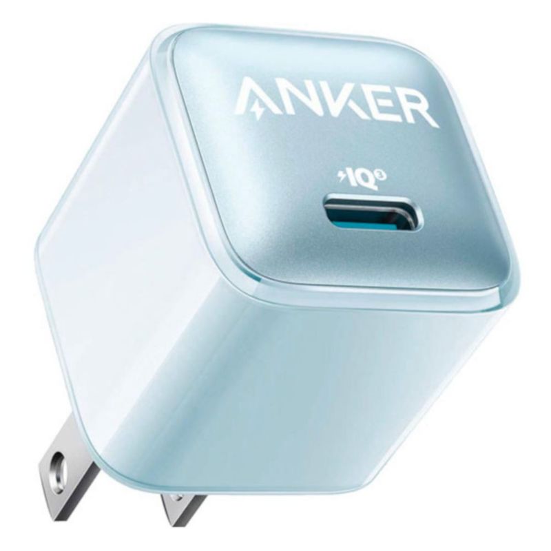 Cargador de Pared Anker 20w USB-C Inteligencia IQ3 Azul