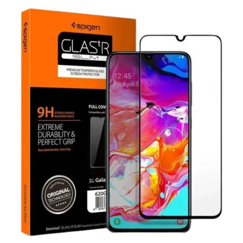 Mica para Samsung Galaxy A70 HD Spigen Premium GlastR Slim